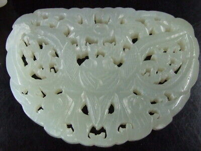Chinese Antique Celadon Nephrite Hetian-OLD Jade Butterfly Pendants QING • 0.99$