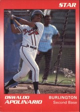 1990 Burlington Braves Star #1 Oswaldo Apolinario