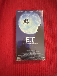 E.T. The Extra Terrestrial VHS Band schwarz & grün Klappenband 1982 neu versiegelt - Bild 1 von 7