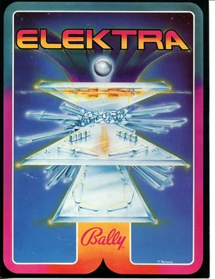 Elektra Bally Pinball Flyer / Brochure / Ad - Excellent - Image 1 of 3