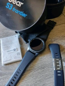 Smartwatch Samsung Gear S3 Frontier Cassa 46mm Nera, Cinturino Nero - Zdjęcie 1 z 5