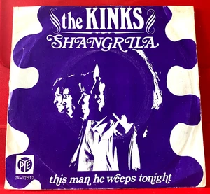 The Kinks Shangrila 7" PC DUTCH ORIG With UK KT Tax Code 1969 Pye 7N-17812 VINYL - Picture 1 of 8