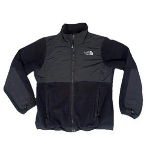 North Face Denali Fleece Jacket Black Kids Size 10-12 Girls Medium - Picture 1 of 9