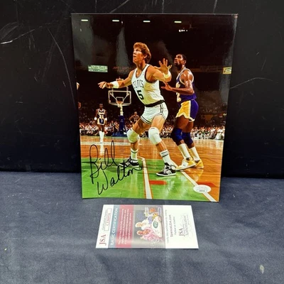 Foto autografiada por Bill Walton Boston Celtics vs Lakers Magic 8x10 firmada certificado de autenticidad JSA Foto 1 de 4