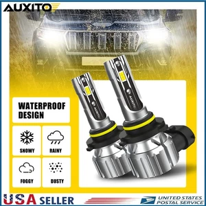 AUXITO 9006 HB4 LED Headlight Low Beam Bulb Kit 6500K 200W 60000LM White Lights - Picture 1 of 11