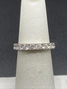 Anello a fascia in argento sterling con zirconi e zirconi IBB CN - misura 6 - Foto 1 di 6