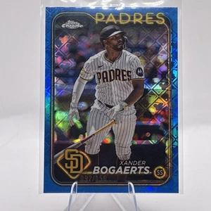 2024 Topps Chrome Logofractor Xander Bogaerts Blue Refractor /150 #32 - Picture 1 of 2