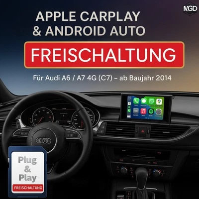 🔥 Audi A6/A7 |4G/C7| Apple Carplay & Android Auto |MMI MHI2| Nachrüstung Update - Bild 1 von 4