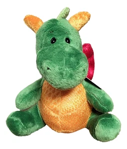 Gund Kids Scales N' Tails Zip Along Plush Dragon Green Fafner 4” Pull String Toy - Picture 1 of 9