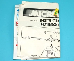 MICRONAUTS ORIGINAL SPARE INSTRUCTIONS HYDRO COPTER + STICKER SHEET USA 1977 ... - Picture 1 of 3