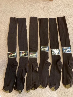 Новый с Ярлыками 6 винтажный золотой носок Metropolitan коричневый мужской платье носки размер 10 1/2-13 - Изображение 1 из 2