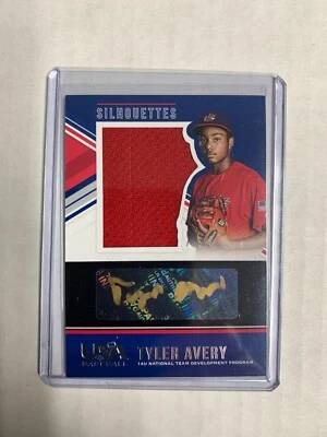 Tyler Avery 2018 Panini USA Stars & Stripes Silhouettes Gold Auto /39 14U Nat'l - Image 1 of 2
