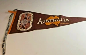 1955-56 Autralia Boy Scouts Clifford Park Jamboree Pennant Felt Original - Picture 1 of 6