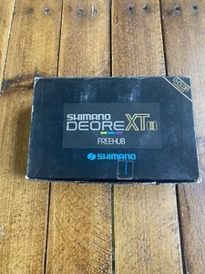 NOS Shimano Deore XT II Hubs 32h 6/7 Speed Freehub M732 Front/Rear Skewers Vtg - Picture 1 of 8