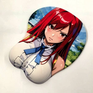 Alfombrilla de ratón 3D Oppai Alfombrilla de ratón Anime Pecho Juegos Reposamuñecas Alfombra Erza Escarlata - Imagen 1 de 11