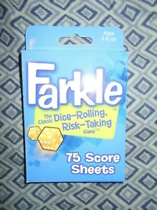 Play Monster Farkle 75 Sheet Score Cards - Picture 1 of 1