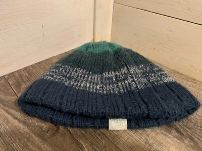 Sombrero de invierno de piel de tortuga verde marino tejido forro polar azul gorra niños Foto 1 de 4