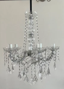 Atemberaubender Kristall Kronleuchter Luxus Cristal Arte Spanien Decken Pendelleuchte Lampe - Bild 1 von 4