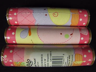 Tropical Punch CoCaLo Wallpaper Border Baby Jungle Pals LOT OF 3 - Image 1 of 3