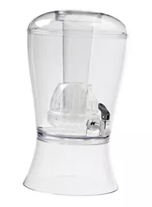 Beverage Dispenser with Ice Cylinder and Fruit Infuser, 3 Gallon, Clear - Picture 1 of 8