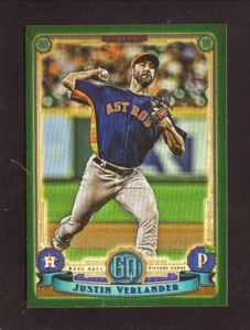 Tarjeta de béisbol Justin Verlander Houston Astros 2019 Gypsy Queen Green Border - Imagen 1 de 2