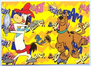 CARTOON NETWORK Card NAVARRETE PERU 1995 #97 Quick Draw Mcgraw-Blip-Scooby Doo - Picture 1 of 2