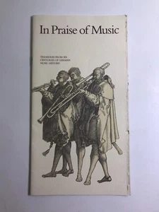 In Praise of Music Library of Congress Ausstellungsprogramm 1992 JFK Center - Bild 1 von 7