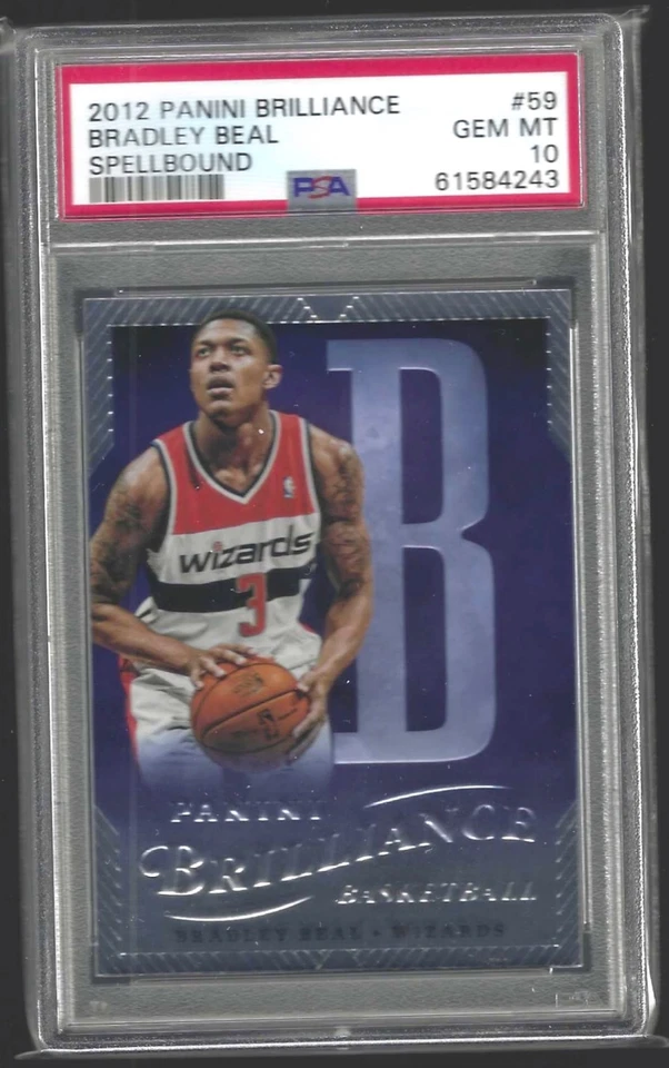 BRADLEY BEAL 2012-13 PANINI BRILLIANCE "B" SPELLBOUND RC #59 PSA 10 GEM POP 9 - Image 1 of 2