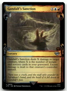 Gandalf's Sanction Showcase Scrolls - The Lord of the Rings MTG NM - Picture 1 of 2