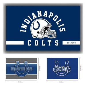 Indianapolis Colts Football Flag Outdoors Banner 4x6ft Best Fan Flag Customized