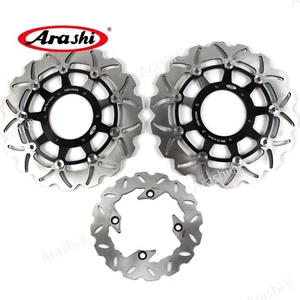 Front Rear Brake Discs For Honda CBR 600 F F4i 2001-2007 CBR600F Sport 2001 2002 - Picture 1 of 16
