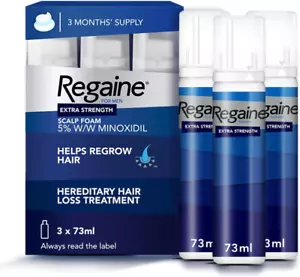 Regaine for Men Hair Regrowth Foam 3 X 73Ml (Packing May Vary) - Picture 1 of 12