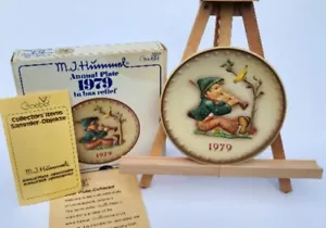 Vintage M.J. Hummel 1970 Annual Plate #272 West Germany NOS Flute Boy - Picture 1 of 2