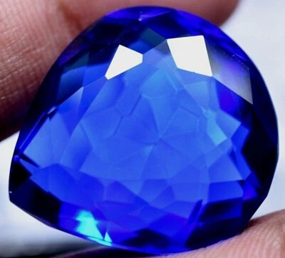 Lab Created 65.70 Ct Violet Blue Tanzanite GGL Certified Sparkling AAA+ Gemstone - Image 1 of 4