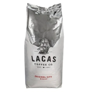 Grano entero tostado original de la ciudad café Lacas 5 libras. Fresco tostado - Imagen 1 de 6