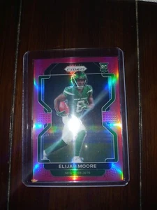 Tarjeta de novato Elijah Moore Pink Prizm 2021 Panini Prizm #346 New York Jets (RC) - Imagen 1 de 2