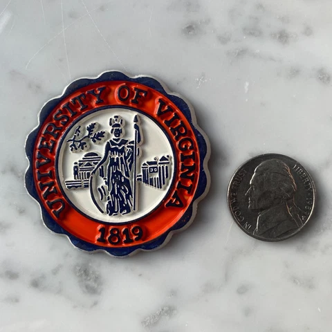 Vintage University of Virginia 1819 NCAA rubber fridge magnet standings board Cover