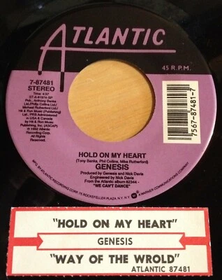 Genesis 45 Hold On My Heart / Way Of The World  w/ts - Image 1 of 2