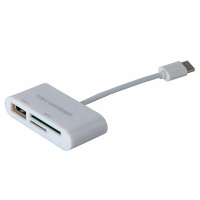 3 IN 1 USB 3.1 Type C USB-C to USB Micro SD TF Card Reader Adapter Cable - Image 1 of 4