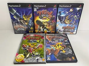 PS2 Ratchet and Clank 1 2 3 4 5 Sony set giochi Playstation 2 Giappone - Foto 1 di 6