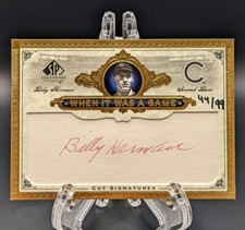 2006 UD SP Legendary Cuts Billy Herman "WHEN IT WAS A GAME" Cut Signatures /99