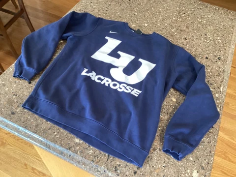 Liberty University Lacrosse Nike Sweatshirt Women's Medium Blue Cover