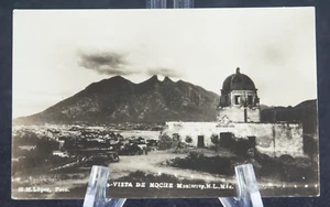 Postal Vista de Noche Monterrey México MM López BW RPPC* - Imagen 1 de 2