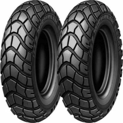 120/90-10-57J 130/90-10-61J COPPIA GOMME MICHELIN REGGAE MBK BOOSTER SPIRIT 50 - Imagen 1 de 3