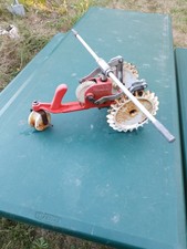 Vintage Thompson Cast Iron Tractor Walking Traveling Lawn Sprinkler