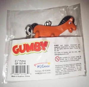 Pokey Bendable Key Chain from the Gumby Friends Cartoon QTY DISCOUNTS- FREE GIFT - Picture 1 of 6