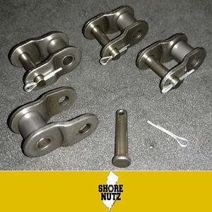 #35 Chain Offset Link Qty 4 PIECES Half Link 3/8" Pitch 35O/L - Picture 1 of 1