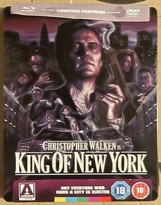 King Of New York Arrow 2012 UK Region B Blu Ray DVD Steelbook Limited Edition - Picture 1 of 5