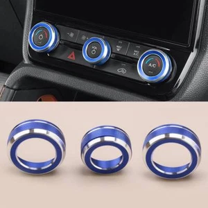 Kit AC Switch Volume Button Trim Ring Knob Cover Fit for Ford Ranger 2023-2025 - Picture 1 of 4