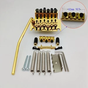 NEW Gold Floyd Rose Tremolo System Bridge Special Double Locking Guitar Bridge - Picture 1 of 31